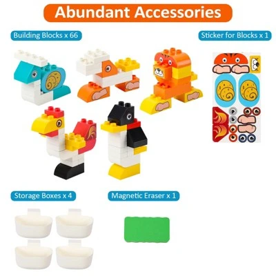 8-in-1 Kids Table And Chair Set, Foldable Kids Activity Table , Toddler Activity Table Building Block Table, Water Table Sand Table Sensory Table 5 8-in-1 Kids Table And Chair Set, Foldable Kids Activity Table , Toddler Activity Table Building Block Table, Water Table Sand Table Sensory Table - Image 5