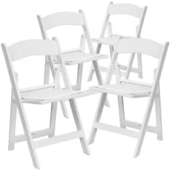 Flash Furniture Hercules™ Folding Chair - Resin– 4 Pack 1000LB Weight Capacity Event Chair -Baxton Studio Shop GUEST 3a78d6fe c7bb 4e01 830a 6f0a616a05c3