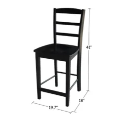 Set Of 3 30" Square Counter Height Table With 2 Madrid Dining Sets Black - International Concepts -Baxton Studio Shop GUEST 3ab05e73 20c8 4230 ba0c d2cb5e909293