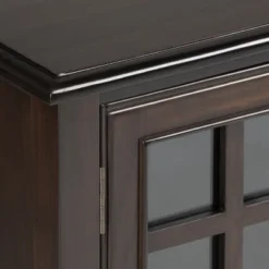 46" Hampshire Solid Wood Low Storage Cabinet Dark Chestnut Brown - WyndenHall -Baxton Studio Shop GUEST 3ab47ff8 63e7 4540 ae49 c7a4e6ea4a03