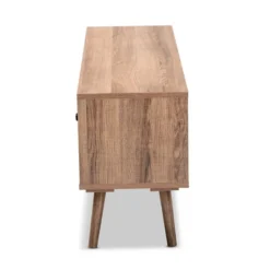 Yuna Natural Wood And Metal 2 Door TV Stand For TVs Up To 40" Brown/Black - Baxton Studio -Baxton Studio Shop GUEST 3b54935e c398 4042 91c3 0b6b557784bf