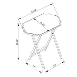Set Of 2 Ledda Folding Snack Tray - Linon 11 Set Of 2 Ledda Folding Snack Tray - Linon -Baxton Studio Shop GUEST 3ba8a7f1 7e71 4af1 8d05 4b7252b04d25