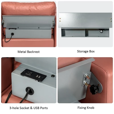 Costway Modular Extra-Large 4 Seat Sectional Sofa With Reversible Chaise & 2 USB Ports 8 Costway Modular Extra-Large 4 Seat Sectional Sofa With Reversible Chaise & 2 USB Ports - Image 8