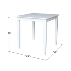 Solid Wood 30 " Square Dining Height Table White - International Concepts 7 Solid Wood 30 " Square Dining Height Table White - International Concepts -Baxton Studio Shop GUEST 3c39edfe 97d9 48b3 a30d 8163555a4fa0