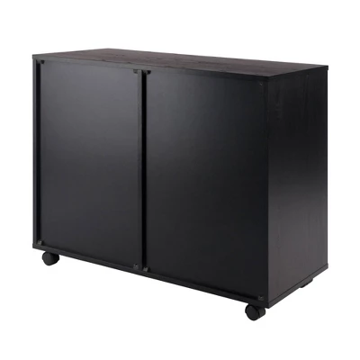Halifax 2 Sections Mobile Storage Cabinet - Winsome 5 Halifax 2 Sections Mobile Storage Cabinet - Winsome - Image 5