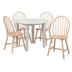 5pc Chadwick Drop Leaf Dining Set With 4 Windsor Chairs - Buylateral 18 5pc Chadwick Drop Leaf Dining Set With 4 Windsor Chairs - Buylateral -Baxton Studio Shop GUEST 3ca3ad3c 0351 4d92 b565 ce344ad3c6cd