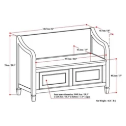Hampshire Entryway Storage Bench - WyndenHall 20 Hampshire Entryway Storage Bench - WyndenHall -Baxton Studio Shop GUEST 3caf7a04 a023 4d19 87fb 86c6f4fa363d