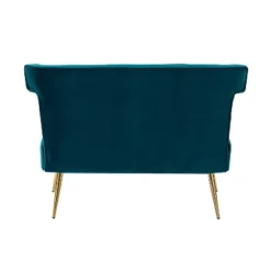 Cadmus 46" Modern Velvet Armless Loveseat With Channel-tufted Wingback For Living Room And Drawing Room| KARAT HOME 22 Cadmus 46" Modern Velvet Armless Loveseat With Channel-tufted Wingback For Living Room And Drawing Room| KARAT HOME -Baxton Studio Shop GUEST 3cb13fde 7b43 42d5 b502 a680effc5a60