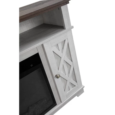 48" TV Stand For TVs Up To 55" With Electric Fireplace White - Home Essentials 7 48" TV Stand For TVs Up To 55" With Electric Fireplace White - Home Essentials - Image 7