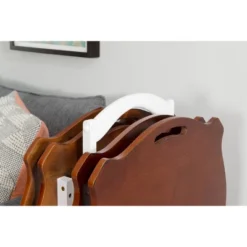 Austin Tray Table Set White/Hazelnut - Powell Company -Baxton Studio Shop GUEST 3cbefe70 7b9f 4060 b011 ced78a1864a9