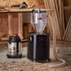 VEVOR Cyclone Dust Separator, 4" Retrofit Cyclone Separator For Dust Collectors, ABS Dust Deputy With 2" Hole O.D. Connector, Clear (Tank Exclude)