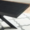 Steve Silver Co. Harris Cocktail Table Black: Modern Living Room Furniture, Oil Rubbed Finish, MDF Rectangle Surface