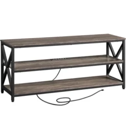 Yaheetech 55 Inch Industrial TV Stand 3-Layer TV Shelf -Baxton Studio Shop GUEST 3d7cbf9f 1d1b 4faa a5f2 ea7383eedd3b