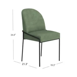 Modern Metal Dining Chair Velvet - HomePop -Baxton Studio Shop GUEST 3dbf6078 b681 4cb2 b53f f5ac3cddccbd