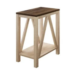 Taylen A Frame Farmhouse Open Storage Side Table - Saracina Home -Baxton Studio Shop GUEST 3df789ae 3a0b 4805 a0b3 5cbdbb3d034b
