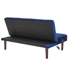 ModernLuxe Low Upholstered Sofa Bed Sleeper Sofa Recliner With Adjustable Backrest & Charging Port, Gray/Blue/Coffee/Pink -Baxton Studio Shop GUEST 3e0fee5e c8dc 49d1 8ed9 e9c6d6a367d4