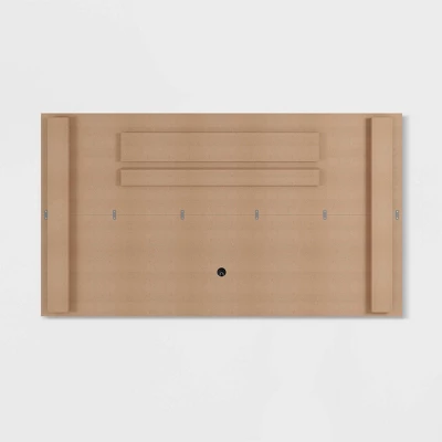 Liberty Panel And TV Stand For TVs Up To 50" White/Brown - Manhattan Comfort 6 Liberty Panel And TV Stand For TVs Up To 50" White/Brown - Manhattan Comfort - Image 6