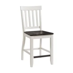 2pc Jamison Two-Tone Counter Height Barstool White - Picket House Furnishings
