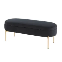 48" Chloe Contemporary Upholstered Storage Bench - LumiSource -Baxton Studio Shop GUEST 3ea04f77 d7f8 4317 9526 9a48906a0cc9