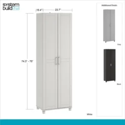 24" Welby Utility Storage Cabinet White - Room & Joy -Baxton Studio Shop GUEST 3ea2bf72 4313 436c 8568 018aa75a0438