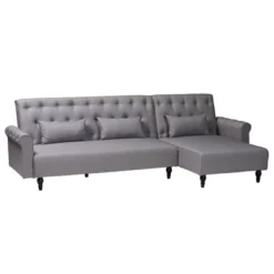 Baxton Studio Chesterfield Fabric Upholstered Convertible Sleeper Sofa -Baxton Studio Shop GUEST 3ea756e7 706d 4483 89d1 e73f602d0e70