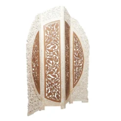 French Country Mango Wood Room Divider Screen Brown - Olivia & May -Baxton Studio Shop GUEST 3ee4df0d e379 41df 9e59 ba0122733f27