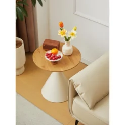 Round Coffee Table Set Of 2, Stacking End Table For Living Room Bedroom Balcony, Small Bedside Cupboard W/Base, Minimalist Circle Coffee Side Table 8 Round Coffee Table Set Of 2, Stacking End Table For Living Room Bedroom Balcony, Small Bedside Cupboard W/Base, Minimalist Circle Coffee Side Table -Baxton Studio Shop GUEST 3f45c181 88fd 4d8c 8b1d dbbcad9736b5