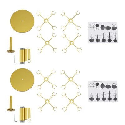 YIYIBYUS 2Pcs Wine Glass Display Stand, Champagne Tower, 4 Tier Cocktail Tree Stand 5 YIYIBYUS 2Pcs Wine Glass Display Stand, Champagne Tower, 4 Tier Cocktail Tree Stand - Image 5