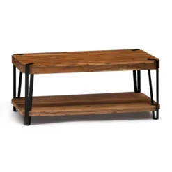 Alaterre Furniture Ryegate Live Edge Solid Wood Coffee Table Metal And Wood -Baxton Studio Shop GUEST 3f9186fb 1b3b 44bf 9c2e d640fafea458