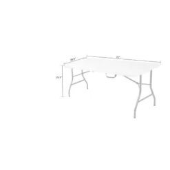 30" Fold-In-Half Blow Molded Folding Table - Room & Joy -Baxton Studio Shop GUEST 3fa34afd f50d 417e 9bd7 36a752b1b6ea