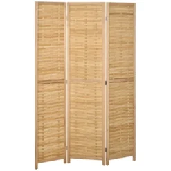 HOMCOM Room Divider, 5.5' Tall Bamboo Portable Folding Privacy Screens, Hand-Woven Double Side Partition Wall Dividers For Home, Natural 13 HOMCOM Room Divider, 5.5' Tall Bamboo Portable Folding Privacy Screens, Hand-Woven Double Side Partition Wall Dividers For Home, Natural -Baxton Studio Shop GUEST 3fe7bbec 1d01 4752 b1e1 be41ec134544