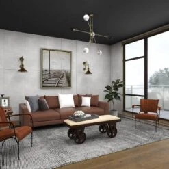 Industrial Wood Bench Brown - Olivia & May -Baxton Studio Shop GUEST 3fe84d65 fac1 4545 a020 71be2e23f0be