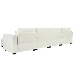 Modular Sofa With 2 Storage Ottomans, U-shaped Sofa Couch, Freely Transformable, Beige/Gray/Blue-ModernLuxe 26 Modular Sofa With 2 Storage Ottomans, U-shaped Sofa Couch, Freely Transformable, Beige/Gray/Blue-ModernLuxe -Baxton Studio Shop GUEST 40173044 735b 4739 967b ad7d609b8db4