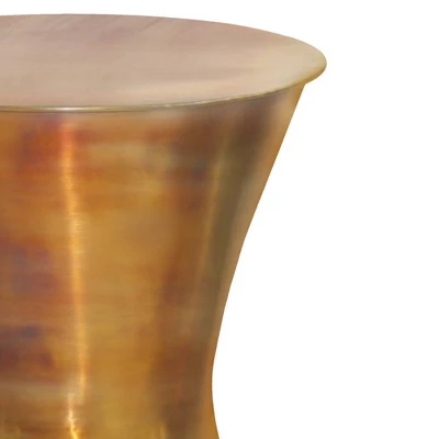 Cliona Metal Side Table Tarnished Brass - WyndenHall 2 Cliona Metal Side Table Tarnished Brass - WyndenHall - Image 2