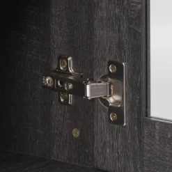 Hollywood Cabinet With Doors TV Stand For TVs Up To 80" Dark Gray - CorLiving -Baxton Studio Shop GUEST 404f3acd 97b6 41e9 837f 190517b7ac4e