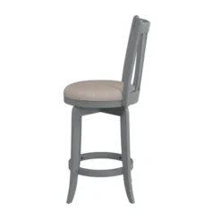 25.75" Savana Swivel Counter Height Barstool Blue (Wirebrush)/Cream - Hillsdale Furniture -Baxton Studio Shop GUEST 40b8953d 9e02 43e1 8c01 d817b0507d63