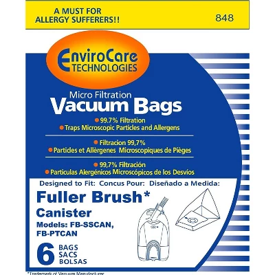 Fuller Tiny Tank Micro Filtration Vacuum Bags 6 Pack 1 Fuller Tiny Tank Micro Filtration Vacuum Bags 6 Pack