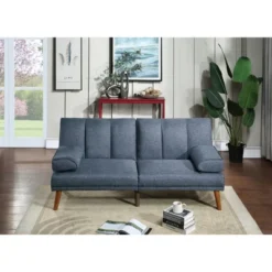71'' Convertible Polyfiber Sofa Bed With Patterned Cushion And Solid Wood Legs 27 71'' Convertible Polyfiber Sofa Bed With Patterned Cushion And Solid Wood Legs -Baxton Studio Shop GUEST 41089ea5 2143 4669 b7dd 4c0ef6cc780d