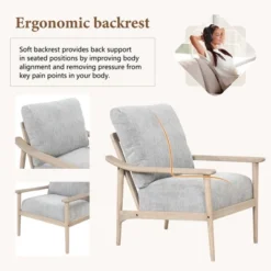 Retro Accent Chair With Solid Wood Frame And Vertical Slatted Back-ModernLuxe 21 Retro Accent Chair With Solid Wood Frame And Vertical Slatted Back-ModernLuxe -Baxton Studio Shop GUEST 412b2365 a8ea 41bc 81d6 6088a3fce43a