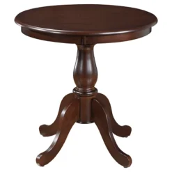 30" Salem Round Pedestal Dining Table - Carolina Chair & Table -Baxton Studio Shop GUEST 41b18516 8809 4678 9cff d434f545b302