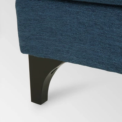 Postwick Contemporary Tufted Sofa Navy Blue - Christopher Knight Home 5 Postwick Contemporary Tufted Sofa Navy Blue - Christopher Knight Home - Image 5