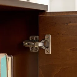 Mid-Century Modern With Closed Storage TV Stand For TVs Up To 58" Walnut - Saracina Home -Baxton Studio Shop GUEST 41e43c0c 5f53 49cc 9bee 9b1a0def7890