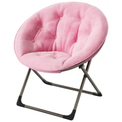 Comfy Oversized Saucer Chair For Adults, Soft Faux Fur Plush Folding Moon Chair, Metal Frame Reading Lounge Chair For Bedroom Living Room Dorm Office 21 Comfy Oversized Saucer Chair For Adults, Soft Faux Fur Plush Folding Moon Chair, Metal Frame Reading Lounge Chair For Bedroom Living Room Dorm Office -Baxton Studio Shop GUEST 41ea8e1f 4093 4669 8bf5 84c0832a570f