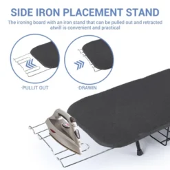 Tabletop Ironing Board With Iron Rest, Portable Foldable Mini Ironing Board With Storage Basket, Heat Resistant Cover & Pad, Space Saving Design -Baxton Studio Shop GUEST 4227b144 acee 4263 a74f 7ba845335c75