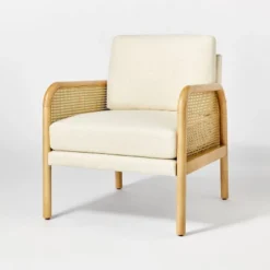 Cane Accent Chair Cream - Threshold™ Designed With Studio McGee -Baxton Studio Shop GUEST 425dab13 ab47 4f03 adfa 872e0793bca3