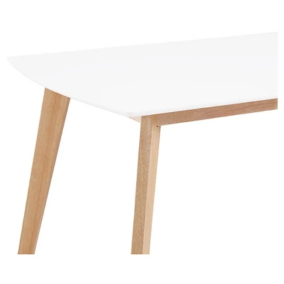 59" Retro Modern Wood Kitchen Dining Table - Saracina Home 2 59" Retro Modern Wood Kitchen Dining Table - Saracina Home - Image 2