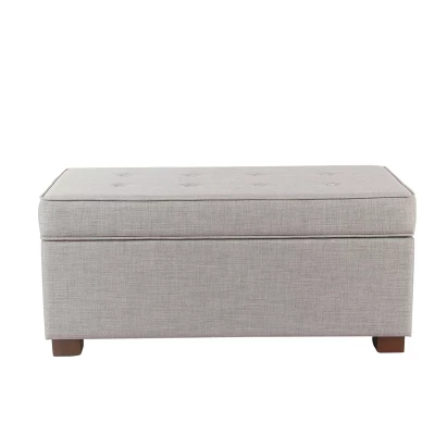 Shelton Tufted Top Storage Ottoman - Gray - Threshold™: Upholstered Rectangular Furniture With Lid 1 Shelton Tufted Top Storage Ottoman - Gray - Threshold™: Upholstered Rectangular Furniture With Lid