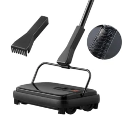 VEVOR Carpet Sweeper, 7.87 In Sweeping Paths, Floor Sweeper Manual Non Electric, 300 Ml Dustbin Capacity With Comb For Home Office Rugs -Baxton Studio Shop GUEST 42af5a84 fcee 41e4 b5bf e519e6b29b6b