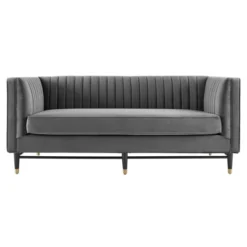Devote Channel Tufted Performance Velvet Loveseat - Modway -Baxton Studio Shop GUEST 431e9905 9d75 4072 8373 7d0ceca210d3
