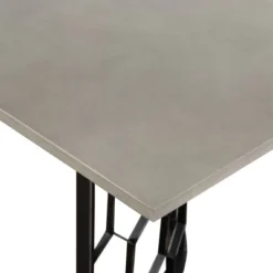 Rectangular Solange Concrete/Metal Dining Table Gray - Armen Living -Baxton Studio Shop GUEST 432a76d6 5b4d 4268 a534 058b9c08167c